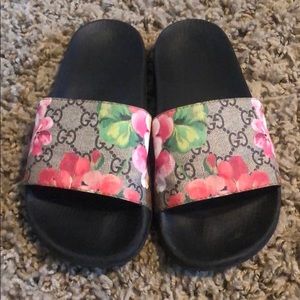 Gucci floral slides